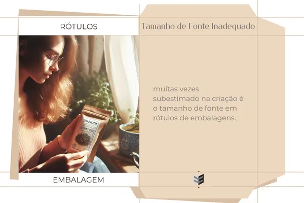 Tamanho de Fonte Inadequado em Rótulos de Embalagens